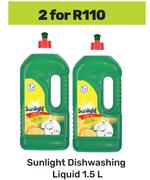 Sunlight Dishwashing Liquid-For 2 x 1.5L