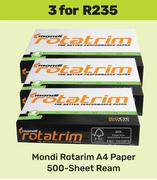 Mondi Rotatrim A4 Paper 500 Sheet Ream-For 3