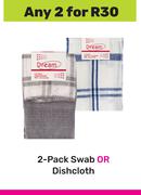 Dream 2 Pack Swab Or Dishcloth-For Any 2