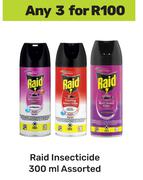Raid Insecticide Assorted-For Any 3 x 300ml
