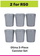 Otima 3 Piece Canister Set-For 2