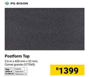 PG Bison Postform Top 577049-3.6m X 600mm X 32mm