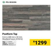 PG Bison Postform Top 575516-3.6m X 600mm X 32mm