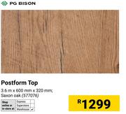 PG Bison Postform Top 577076-3.6m X 600mm X 320mm