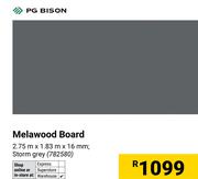PG Bison Melawood Board 782580-2.75m X 1.83m X 16mm