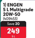 Engen 5L Multigrade 20W-50