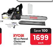 Ryobi 45cc Petrol Chainsaw-Each