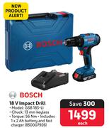 Bosch 18V Impact Drill GSB 183-Li