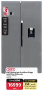 Defy 614Ltr NatureLight Frost Free Fridge With Water Dispenser 459739