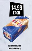 BB Sandwich Sliced White Bread-700g Each