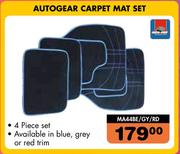 Autogear Carpet Mat Set MA44BE/GY/RD