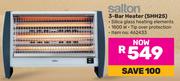 Salton 3 Bar Heater SHH25
