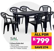 Sal Outdoor 7 Piece Patio Set-All For