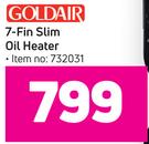 Goldair 7 Fin Slim Oil Heater