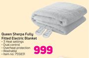 Pure Pleasure Queen Sherpa Fully Fitted Electric Blanket