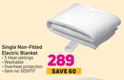 Pure Pleasure Single Non Fitted Electric Blanket