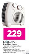 Logik 2 In 1 Fan Heater
