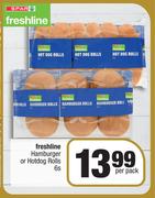 Spar Freshline Hamburger Or Hotdog Rolls-6s Per Pack
