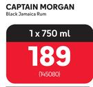 Captain Morgan Black Jamaica Rum-750ml