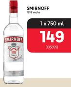 Smirnoff 1818 Vodka-750ml