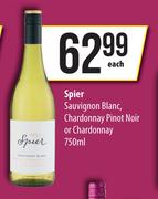 Spier Sauvignon Blanc, Chardonnay Pinot Noir Or Chardonnay-750ml Each