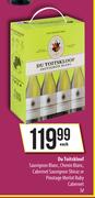 Du Toitskloof Sauvignon Blanc,Chenin Blanc,Cabernet Sauvignon Shiraz-3L Each