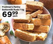 Fruitman's Pantry Buttermilk Rusks-1Kg Each