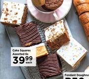 Cake Squares Assorted-6s Each