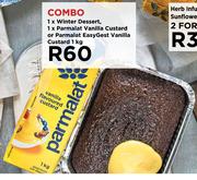 1 x Winter Dessert, 1 x Parmalat Vanilla Custard Or Parmalat Easy Gest Vanilla Custard 1Kg-Combo