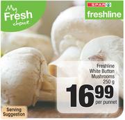Freshline White Button Mushrooms-250g Per Punnet