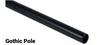 Gothic Pole Black-1.5m x 22mm