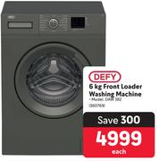 Defy 6Kg Front Loader Washing Loader DAW 382