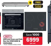 Defy 600mm Oven & Hob Box Set (DBO486E & DHD406A) DCB866E-Per Set