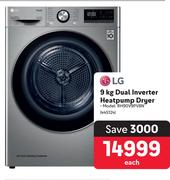 LG 9Kg Dual Inverter Heat Pump Dryer RH90V9PV8N