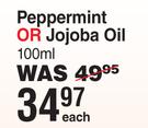 Afri Pure Peppermint Or Jojoba Oil-100ml Each