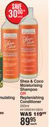 Nilotiqa Shea & Coco Moisturising Shampoo Ir Replenishing Conditioner-250ml