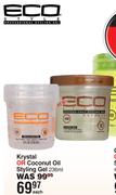 Eco Style Krystal Or Coconut Oil Styling Gel-236ml Each
