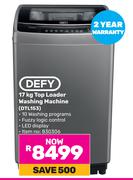 Defy 17Kg Top Loader Washing Machine DTL153