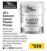 Fired Earth Solvent Based Plaster Primer-20Ltr 