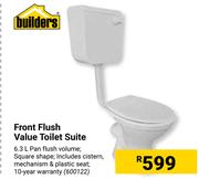 Builders Front Flush Value Toilet Suite 600122