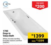 Betta 1700 Drop-In Value Bath 648541