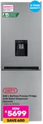 Defy 245L Bottom Freezer/Fridge With Water Dispenser DAC449