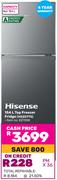 Hisense 225L Top Freezer/Fridge H225TTS