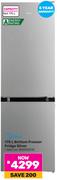 Midea 175L Bottom Freezer Fridge Silver