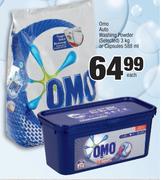 Omo Auto Washing Powder Selected-3kg Or Capsules 588ml-Each