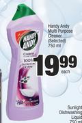 Handy Andy Multi Purpose Cleaner (Selected)-750ml Each