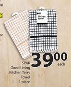 2Spar Good Living Kitchen Terry Towel-1 Piece Each