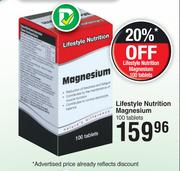 Lifestyle Nutrition Magnesium 100 Tablets