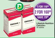 Lifestyle Nutrition Calcium+ 30 Tablets-For 1