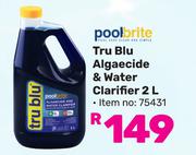 Pool Brite Tru Blu Algaecide & Water Clarifier-2L